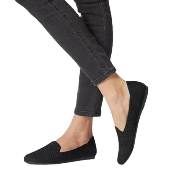 Rothy's Charcoal Black Textued  Loafers - Picture 2 of 13